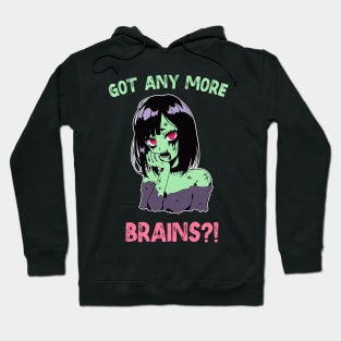 Kawaii Halloween Anime Zombie Girl Hoodie